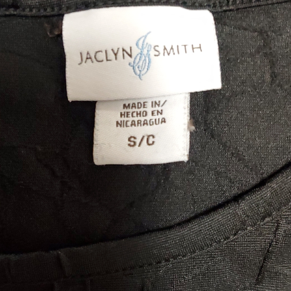 Jaclyn Smith Elegant Black Blouse